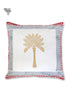 20s Cotton Cushion Cover In Abstract Block Print