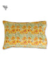 40s Cotton Pillow Cover in Floral Block Print