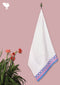 Handloom Cotton Bath Towel With Block Printed Border