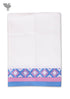 Handloom Cotton Bath Towel With Block Printed Border