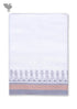 Handloom Cotton Hand Towel With Block Printed Border