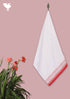 Handloom Cotton Bath Towel With Block Print Border