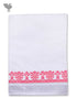 Handloom Cotton Bath Towel With Block Print Border
