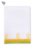 Handloom Cotton Bath Towel With Block Print Border