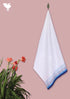 Handloom Cotton Bath Towel With Block Print Border