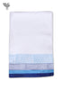 Handloom Cotton Bath Towel With Block Print Border