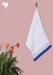 Handloom Cotton Bath Towel With Block Print Border