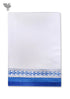 Handloom Cotton Bath Towel With Block Print Border