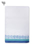 Handloom Cotton Bath Towel With Block Print Border
