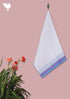 Handloom Cotton Bath Towel With Block Print Border