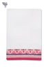 Handloom Cotton Bath Towel With Block Print Border