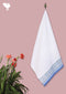 Handloom Cotton Bath Towel With Block Print Border
