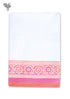 Handloom Cotton Bath Towel With Block Print Border