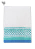 Handloom Cotton Hand Towel With Block Print Border