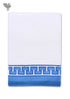 Handloom Cotton Hand Towel With Block Print Border