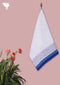 Handloom Cotton Hand Towel With Block Print Border
