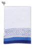 Handloom Cotton Hand Towel With Block Print Border