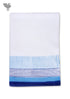 Handloom Cotton Hand Towel With Block Print Border