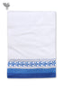 Handloom Cotton Hand Towel With Block Print Border