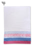 Handloom Cotton Hand Towel With Block Print Border