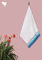 Handloom Cotton Hand Towel With Block Print Border