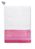 Handloom Cotton Hand Towel With Block Print Border