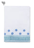 Handloom Cotton Hand Towel With Block Print Border