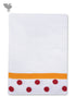 Handloom Cotton Hand Towel With Block Print Border