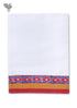 Handloom Cotton Hand Towel With Block Print Border
