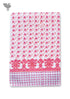 Handloom Cotton Hand Towel With Block Print Border