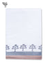 Handloom Cotton Hand Towel With Block Print Border