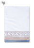 Handloom Cotton Hand Towel With Block Print Border