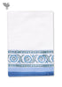 Handloom Cotton Hand Towel With Block Print Border