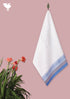 Handloom Cotton Bath Towel With Block Print Border