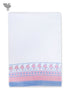 Handloom Cotton Hand Towel With Block Print Border
