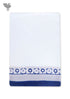 Handloom Cotton Hand Towel With Block Print Border