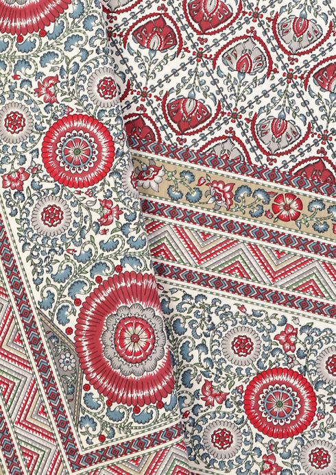 20s Cotton Bed Cover In Floral Print