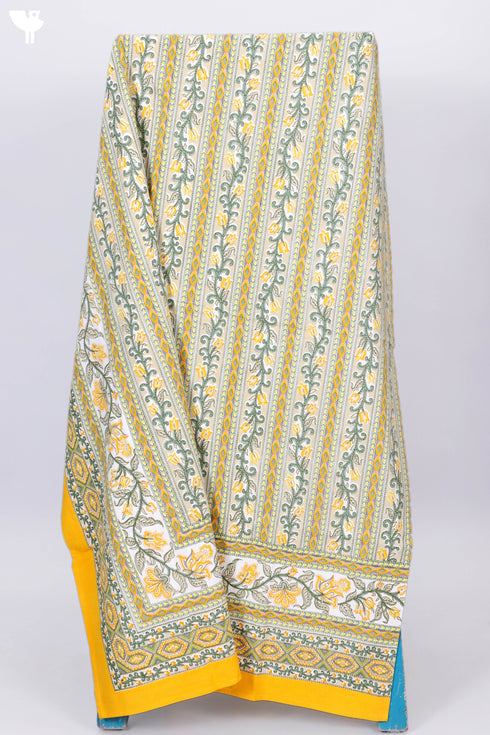 20s Cotton Bed Cover In Floral Print