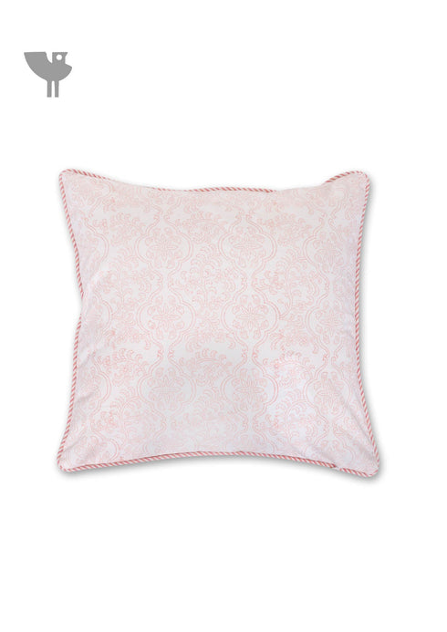 20s Cotton Cushion Cover in Floral Block Print