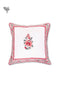 20s Cotton Cushion Cover in Floral Block Print