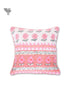 20s Cotton Cushion Cover in Floral Block Print