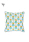 20’s Cotton Cushion Cover In Floral Block Print