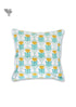 20’s Cotton Cushion Cover In Floral Block Print