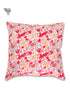 20s Cotton Cushion Cover in Floral Block Print