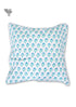 20s Cotton Cushion Cover in Floral Block Print