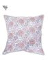 20s Cotton Cushion Cover in Floral Block Print