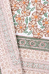20s Cotton KING SIZE Bed Cover in Floral Block Print