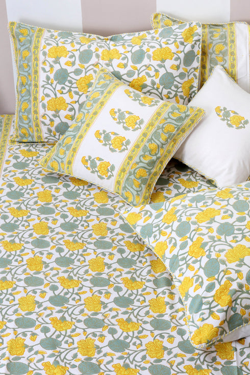 20s Cotton KING SIZE Bed Cover In Floral Print