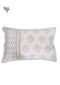 40s Cotton Pillow Cover In Graphic Block Print