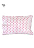 40s Cotton Pillow Cover in Floral Block Print